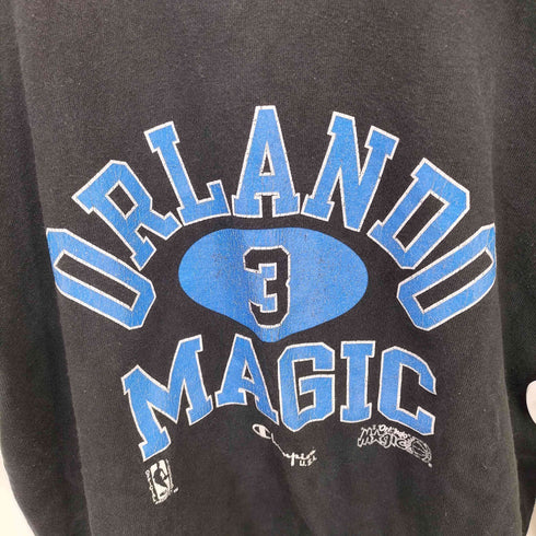 チャンピオン Champion 90S USA製 青刺繍タグ ORLANDO MAGIC カプセル 3段 カレッジプリント S/S Tシャツ メンズ import:M