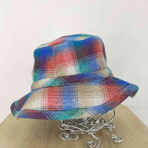 ペンドルトン PENDLETON 70Sシャツリメイク マルチカラーオンブレチェックバケットハット メンズ XL