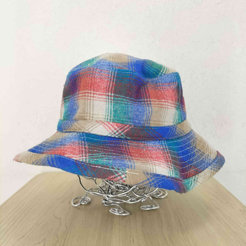 ペンドルトン PENDLETON 70Sシャツリメイク マルチカラーオンブレチェックバケットハット メンズ XL