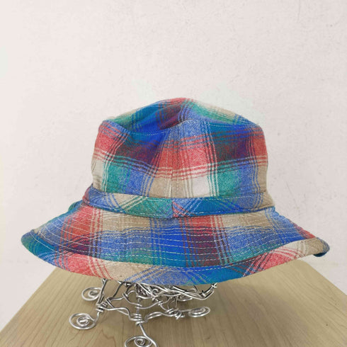 ペンドルトン PENDLETON 70Sシャツリメイク マルチカラーオンブレチェックバケットハット メンズ XL