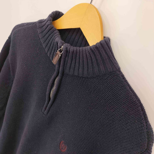 チャップス CHAPS コットンロゴ刺繍ハーフジップニット メンズ JPN:L