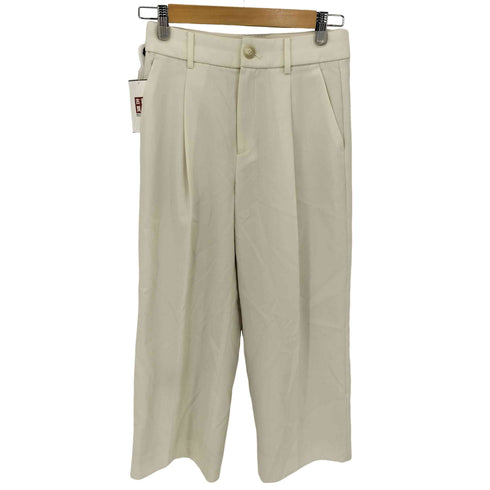 ユナイテッドアローズグリーンレーベルリラクシング UNITED ARROWS green label relaxing キチントボトムス サキソニー ワイド パンツ レディース JPN:38