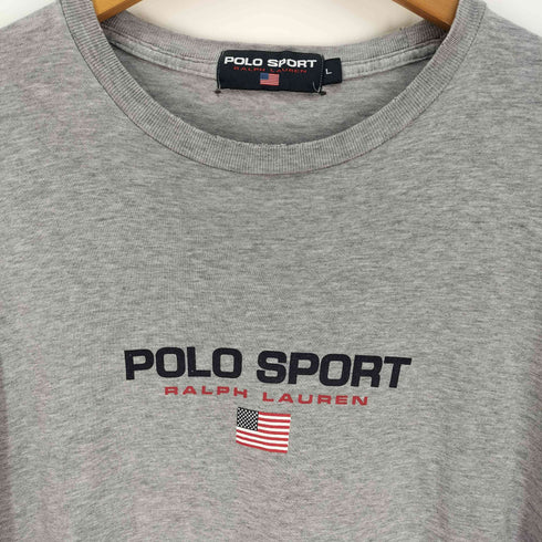 ポロスポーツラルフローレン POLO SPORT RALPH LAUREN 星条旗 ロゴ プリント S/S Tシャツ メンズ import:L