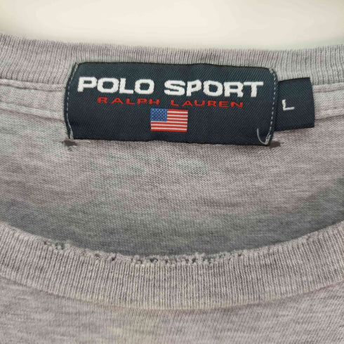 ポロスポーツラルフローレン POLO SPORT RALPH LAUREN 星条旗 ロゴ プリント S/S Tシャツ メンズ import:L