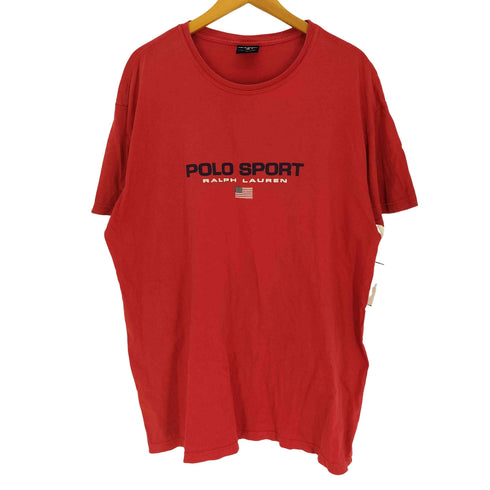 ポロスポーツラルフローレン POLO SPORT RALPH LAUREN 星条旗 ロゴ プリント S/S Tシャツ メンズ import:L