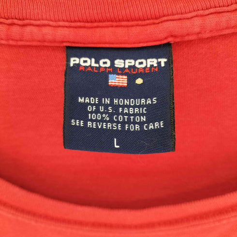 ポロスポーツラルフローレン POLO SPORT RALPH LAUREN 星条旗 ロゴ プリント S/S Tシャツ メンズ import:L