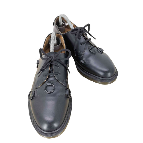 ラフシモンズ RAF SIMONS ニッケルリング 3ホール レザーシューズ メンズ US8 M