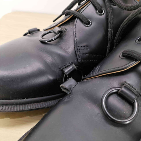 ラフシモンズ RAF SIMONS ニッケルリング 3ホール レザーシューズ メンズ US8 M