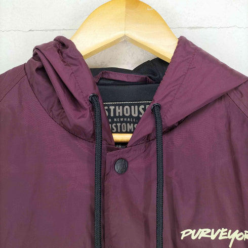 FASTHOUSE CUSTOMS 両面プリントフーデッドコーチジャケット メンズ L