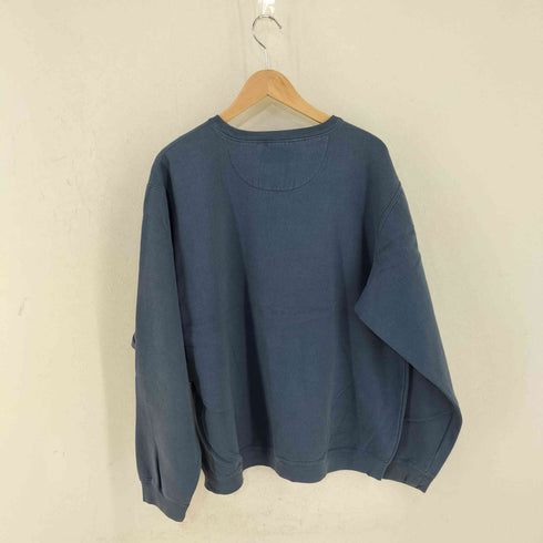 エディーバウアー Eddie Bauer 白タグ ロゴプリント クルーネックスウェット メンズ TALL L