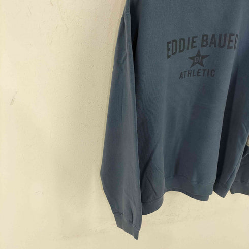 エディーバウアー Eddie Bauer 白タグ ロゴプリント クルーネックスウェット メンズ TALL L