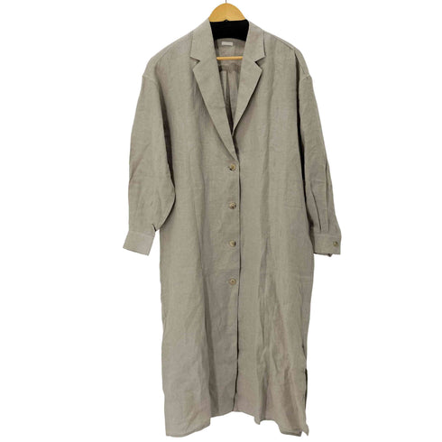 コムアーチ comm arch LINEN LONG SHIRT COAT リネンロングシャツコート レディース JPN:1
