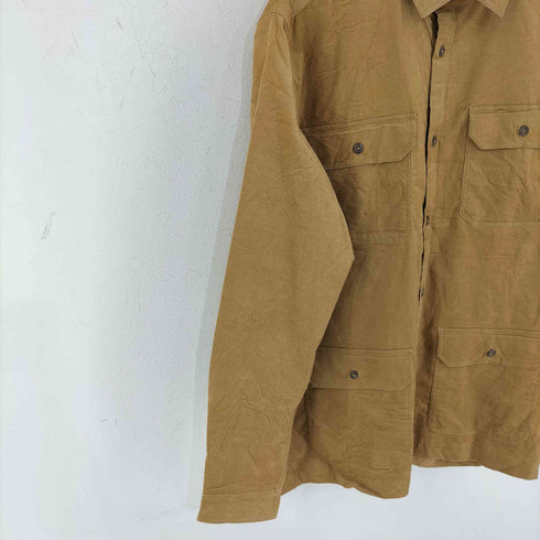 バナナリパブリック BANANA REPUBLIC LS VEGAN SUEDE TAN フェイクスウェードシャツ メンズ TALL XL