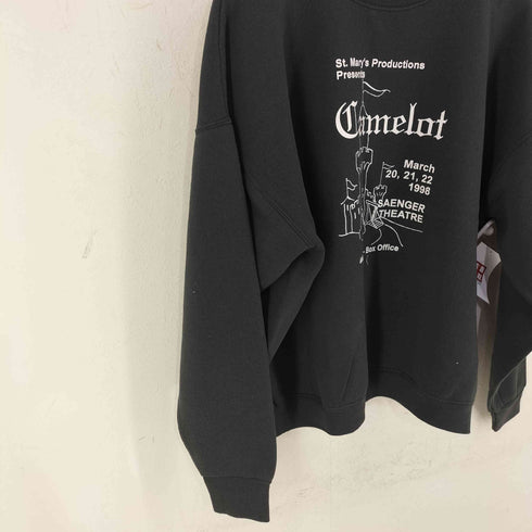フルーツオブザルーム FRUIT OF THE LOOM USA製 キャッスルプリント クルーネックスウェット メンズ import:XL