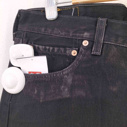 リーバイス Levis USA製 ボタン裏501刻印 501 後染め ブラックデニムパンツ メンズ 35inch