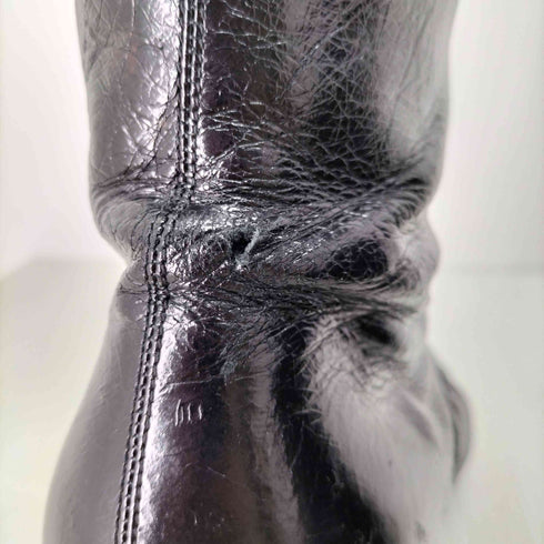 サンローランパリ SAINT LAURENT PARIS MADE IN ITALY サイドジップ アンクルショートブーツ VIBRAMソール メンズ EUR:40