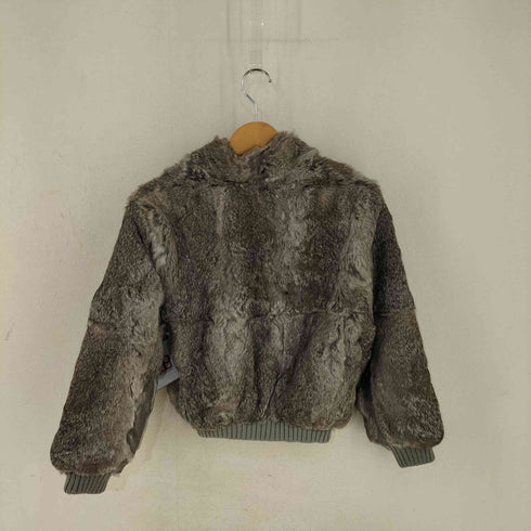 AshLeighs furworks クロップドファージャケット レディース