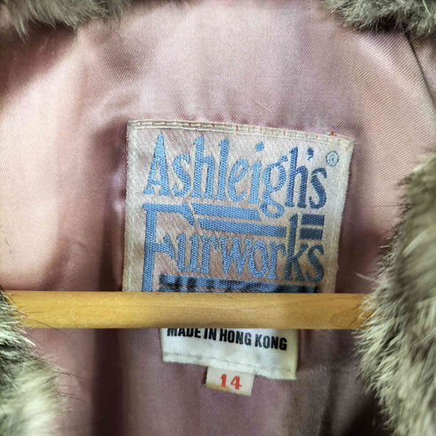 AshLeighs furworks クロップドファージャケット レディース