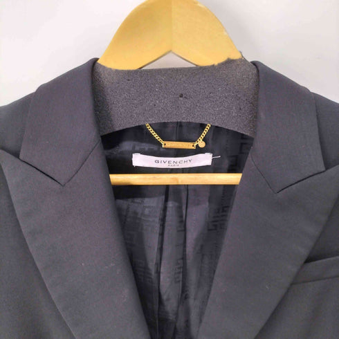 ジバンシィ GIVENCHY モヘヤ混 ウール テーラードジャケット レディース US:38