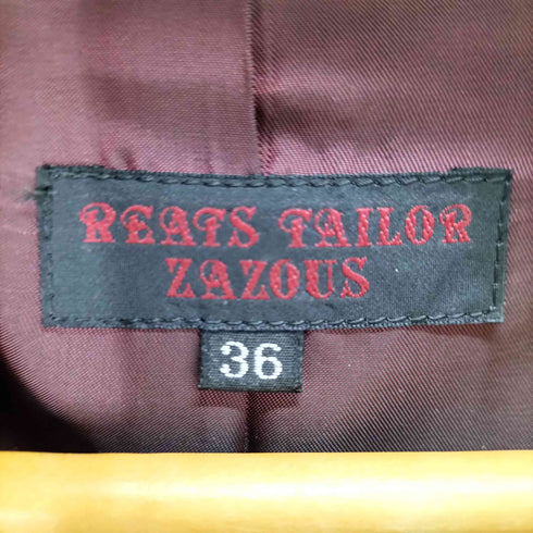リーツテイラーザズー REATS TAILOR ZAZOUS ストライプ サテン切替 ベスト メンズ US:36