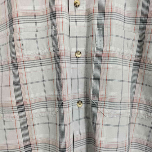 エルエルビーン L.L.Bean 00s ダブルポケット チェック半袖シャツ メンズ L