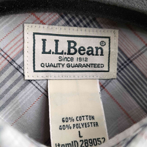 エルエルビーン L.L.Bean 00s ダブルポケット チェック半袖シャツ メンズ L