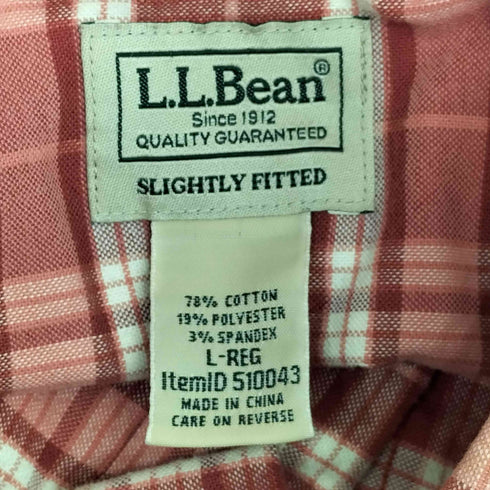エルエルビーン L.L.Bean 00s SLIGHTLY FITTED ボタンダウンチェックシャツ メンズ L