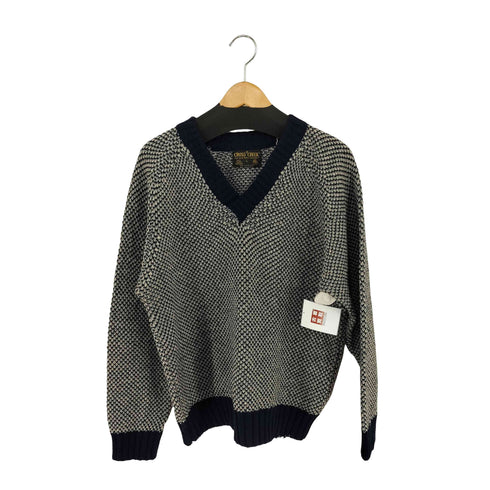 クロスクリーク CROSS CREEK バーズアイ Vネックニット メンズ import:L