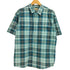 エルエルビーン L.L.Bean 00s TRADITIONAL FIT ダブルポケット 半袖ポケットチェックシャツ メンズ L