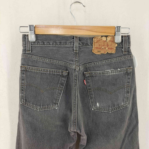 リーバイス Levis 90s USA製 501ストレートデニムパンツ ボタン裏522 先染めブラック メンズ 27/34