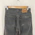 リーバイス Levis 90s USA製 501ストレートデニムパンツ ボタン裏522 先染めブラック メンズ 27/34