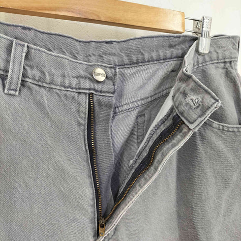 ランズエンド LANDS END USA製 ワイドストレートデニムパンツ 先染め メンズ 37