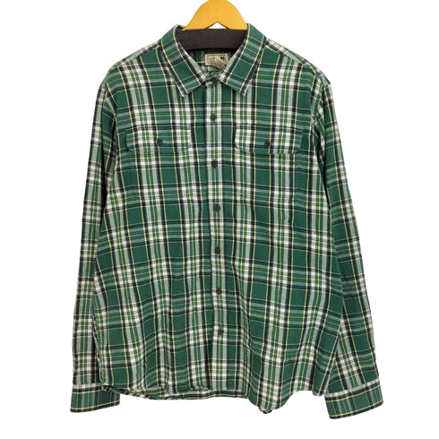 エルエルビーン L.L.Bean 00s マドラスチェック ダブルポケット フランネルシャツ メンズ XXL