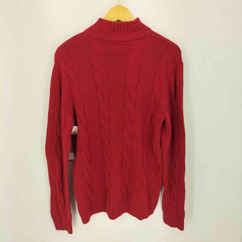 チャップス CHAPS ハーフボタン コットン100% ケーブル編みニット メンズ JPN:M