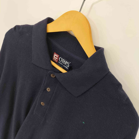 チャップスラルフローレン CHAPS RALPH LAUREN コットン100% ポロニット L/S メンズ JPN:L