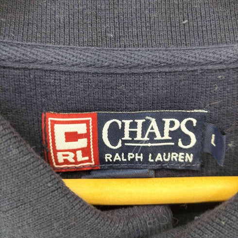 チャップスラルフローレン CHAPS RALPH LAUREN コットン100% ポロニット L/S メンズ JPN:L