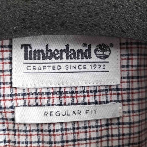 ティンバーランド Timberland REGULAR FIT タッタソールチェック ロゴ刺繍 ボタンダウンシャツ メンズ XL