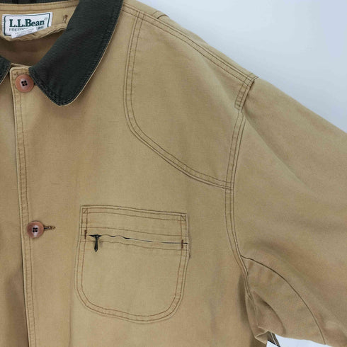 エルエルビーン L.L.Bean 80S USA製 Duck Hunting Jacket ダック ハンティング ジャケット カバーオール 隠しポケット 襟コーデュロイ メンズ import:XXL