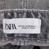 ザラ ZARA MID-RISE WIDE LEG SEQUIN FOIL JEANS レディース 32