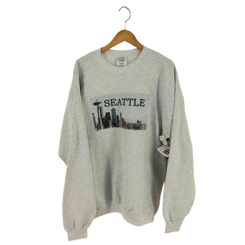ポートアンドカンパニー PORT and COMPANY 00s グラフィックプリント 霜降りスウェット SEATTLE メンズ import:XL