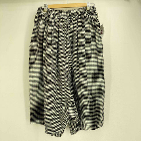 ブラックコムデギャルソン BLACK COMME des GARCONS 12ss ギンガムチェック ウールギャバ バルーンパンツ メンズ M