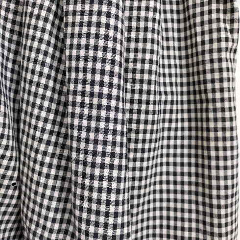 ブラックコムデギャルソン BLACK COMME des GARCONS 12ss ギンガムチェック ウールギャバ バルーンパンツ メンズ M