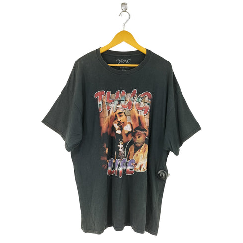 プリントクルーネックTシャツ メンズ 2XL