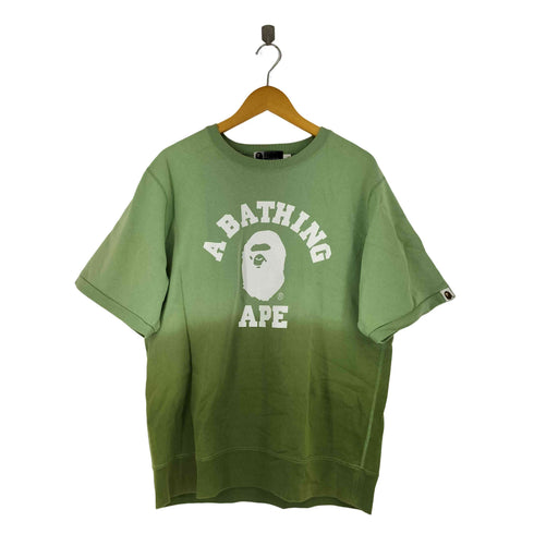 アベイシングエイプ A BATHING APE GRADATION SHORT SLEEVE SWEAT メンズ JPN:L
