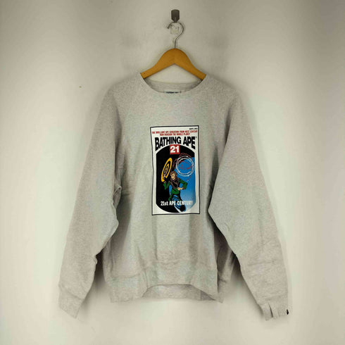 アベイシングエイプ A BATHING APE RELAXED FIT CREWNECK メンズ JPN:L