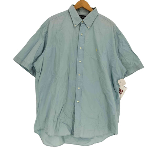 ラルフローレン RALPH LAUREN 90S BLAKE ポニー 刺繍 B.D S/S シャツ ビッグサイズ メンズ import:XL