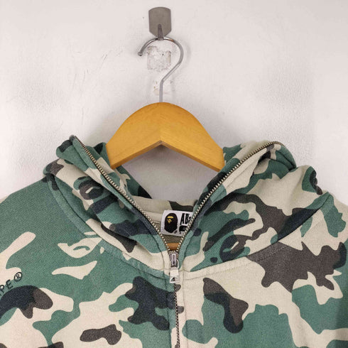 アベイシングエイプ A BATHING APE Woodland Camo Loose Fit Full Zip Hoody メンズ 2XL