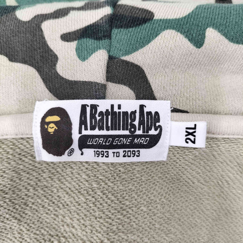アベイシングエイプ A BATHING APE Woodland Camo Loose Fit Full Zip Hoody メンズ 2XL