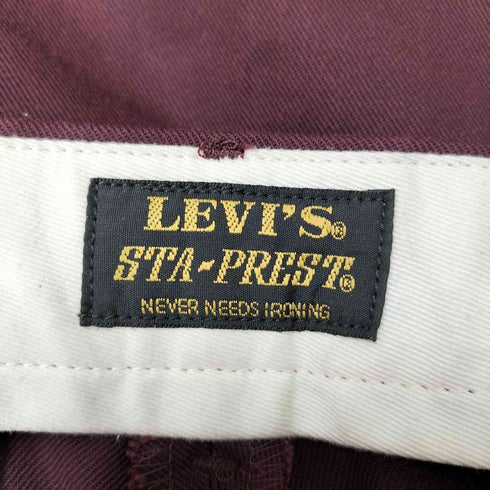 リーバイス Levis PREMIUM STA-PREST プレミアム スタプレスト スタプレ ポリ コットン ツイル ストレート パンツ メンズ W:28