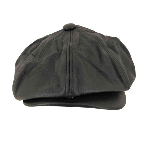 ニューヨークハット NEWYORK HAT&CAP CO. USA製 レザーキャスケット メンズ XL